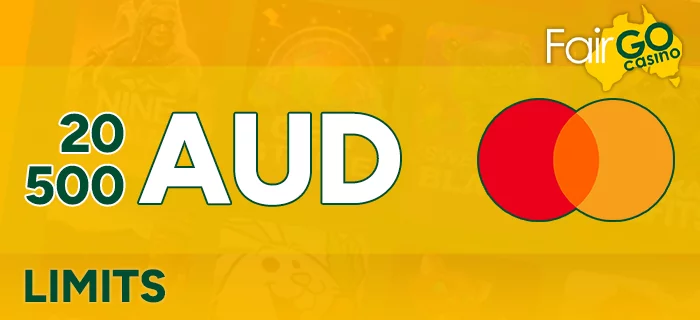 Mastercard limits at FairGo Casino for Australians