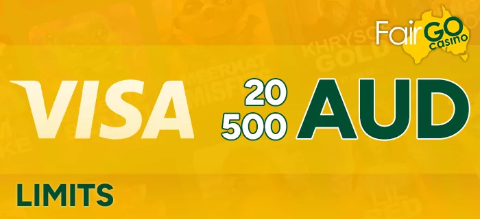 Visa limits at FairGo Casino for Australians