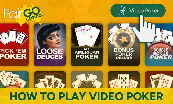 Instructions on how to play online poker at FairGo Casino